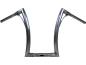 Preview: 430 Extra Tall Flow Bar Super Fat Handlebar for Road King with 1 1/4" Clamp Diameter 3-Hole Raw 1,4" Throttle By Wire