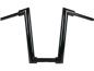 Preview: 2" Str8UP Handlebar for Softail Extra Tall (430mm), Width Lower Tube 300 mm Black Powder Coated Cable Clutch Throttle By Wire