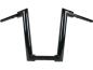 Preview: 2" Str8UP Handlebar for Softail Tall (380mm), Width Lower Tube 260 mm Black Powder Coated Hydraulic Clutch Throttle By Wire