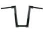 Preview: 2" Str8UP Handlebar for Softail Extra Tall (430mm), Width Lower Tube 300 mm Black Powder Coated Hydraulic Clutch Throttle By Wire