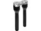 Preview: 10" Clubstyle Straight Risers With Silver Clamp Black 1"