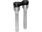 Preview: 10" Clubstyle Straight Risers With Black Clamp Silver 1"