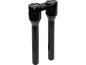 Preview: 12" Clubstyle Straight Risers With Black Clamp Black 1"
