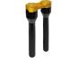 Preview: 8" Clubstyle Straight Risers With Gold Clamp Black 1"