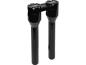 Preview: 10" Clubstyle Straight Risers With Black Clamp Black 1 1/4"