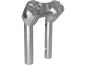 Preview: 6" Clubstyle Pullback Risers With Silver Clamp Silver 1"
