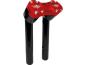 Preview: 8" Clubstyle Pullback Risers With Red Clamp Black 1"