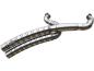 Preview: BSL Exhaust Rainbow Down Under Snake on the Road Exhaust System , Raw Smooth Heat Shield, Polished Smooth End Cap, Outline 70 mm - BSL Auspuffanlage für Harley Davidson 18-20 FLFB, 18-19 FXBR, 19-20 FXDRS 114, 18-20 FXBRS 114, 18-20 FLFBS 114, 18 FXBRS 11