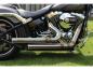 Preview: BSL Exhaust Top Chopp Staggered Forward Control Exhaust System , Raw Hole Heat Shield, Polished Smooth End Cap, Outline 2,5"- BSL Auspuffanlage für Harley Davidson 84-16 Softail