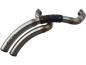 Preview: BSL Exhaust Rainbow Down Under Exhaust System , Raw Smooth Heat Shield, Polished Smooth End Cap - BSL Auspuffanlage für Harley Davidson