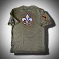 Preview: CnP Choppers n Partys - Oliv Grün Bandana Skull (Herren) T-Shirt Oliv Grün Totenkopf Biker Motorrad