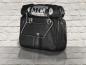 Preview: Motorradtasche MCJ Black Python Exclusive Bag Seitentasche Leder mit Halterung für Harley , Victory, Kawasaki, Triumph, Royal Enfield.