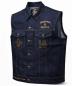 Preview: CnP Choppers n Partys Old School Jeansweste Denim Bestickt (Herren)