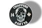 Preview: CnP Choppers n Partys Patch - Skull Bandana Gummiert mit Klettverschluss