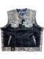 Preview: Choppers n Partys Lederweste Schlangenleder / Schwarz Unikat Leder  Biker, Bikerweste, Kutte