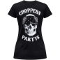 Preview: CnP Choppers n Partys - Yellow Group  (Damen) T-Shirt Schwarz Totenkopf Biker Motorrad