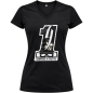 Preview: CnP Choppers n Partys - Black for 1 (Damen) T-Shirt Schwarz Totenkopf Motorrad