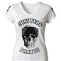 Preview: Damen White Bandana Skull T-Shirt