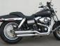 Preview: MCJ - 2 in 2 Royal in Chrom oder Schwarz mit Endkappen wählbar - DYNA FAT BOB - WIDE GLIDE BIS 2016