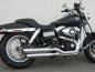 Preview: MCJ - 2 in 2 Royal in Chrom oder Schwarz mit Endkappen wählbar - DYNA FAT BOB - WIDE GLIDE - LOW RIDERS S MODELS 2017