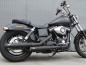 Preview: MCJ - 2 in 2 Royal in Chrom oder Schwarz mit Endkappen wählbar - DYNA FAT BOB - WIDE GLIDE BIS 2016