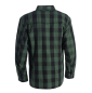 Preview: WCC WEST COAST CHOPPERS - FLANNEL KEVLAR RIDING SHIRT GREEN-BLACK