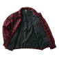 Preview: WCC WEST COAST CHOPPERS - WCC WOOL LINED PLAID SHIRTS - RED/BLACK