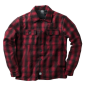 Preview: WCC WEST COAST CHOPPERS - WCC WOOL LINED PLAID SHIRTS - RED/BLACK