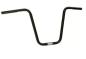 Preview: 1" Apehanger 3-Loch-Ausführung 35cm Höhe in Schwarz Narrow-Style für Harley-Davidson® 82-22 H-D (außer 08-22 mit E-Gas und 88-11 Springer-Modelle) mit Risern für 1" Lenker