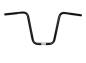 Preview: 1" Apehanger 3-Loch-Ausführung 35cm Höhe in Schwarz Narrow-Style für Harley-Davidson® 82-22 H-D (außer 08-22 mit E-Gas und 88-11 Springer-Modelle) mit Risern für 1" Lenker