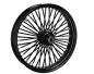 Preview: 48 Fat Spoke Vorderrad 3,50 x 21 SF schwarz - Felgen / Wheels für Harley Davidson Modelle mit TÜV Zulassung