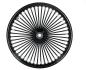 Preview: 48 Fat Spoke Vorderrad 3,50 x 21 SF schwarz - Felgen / Wheels für Harley Davidson Modelle mit TÜV Zulassung
