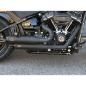 Preview: MCJ - 2 in 2 Big Short, in Schwarz oder Chrom, mit Krümmer, Hitzeschutz (mit oder ohne Löcher), Halterungen und  Endkappen wählbar - DYNA FAT BOB - WIDE GLIDE BIS 2016