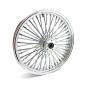 Preview: 48 Fat Spoke Vorderrad 3,50 x 23 DF in Chrom Felgen -  Wheels für Harley Davidson Modelle mit TÜV Zulassung