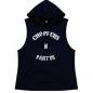 Preview: CnP Choppers n Partys Ärmelloses Kapuzen Sweat Shirt Hoodie Schwarz Biker Motorrad