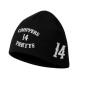 Preview: Choppers n Partys Beanie Schwarz Mütze bestickt