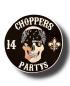 Preview: CnP Choppers n Partys Patch Gross - Rund 28cm