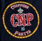 Preview: CnP Strass Black Bandana Skull talliert mit Glitzersteine (Damen) T-Shirt Schwarz Totenkopf  Motorrad
