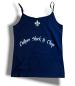Preview: CnP  Damen Spaghetti Top Black Skull Bandana in Marineblau Totenkopf  Motorrad