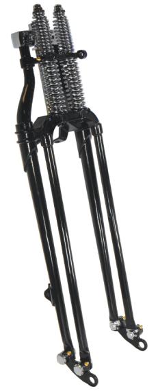 Springergabel - HARDBODY SPRINGER IM ANTIKE STIL – GLÄNZEND SCHWARZ – 22"  - Harley Davidson