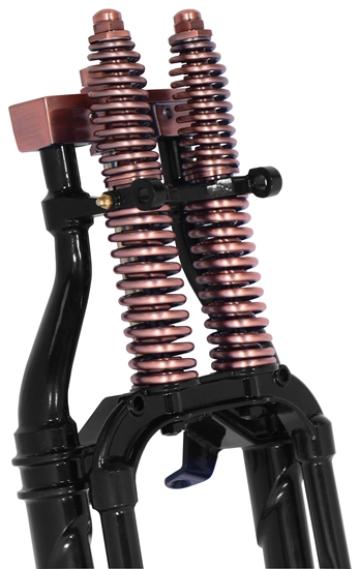 Springergabel - SPRINGER IM ANTIKE-STIL AUS KUPFER UND SCHWARZ IN 18" - Harley Davidson