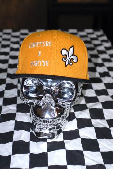CnP Choppers n Partys Baseball Cap - Orange Biker Motorrad