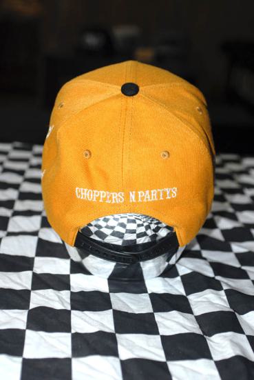 CnP Choppers n Partys Baseball Cap - Orange Biker Motorrad