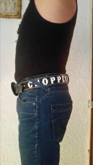 CnP Choppers n Partys Ledergürtel mit Buckle  Motorrad