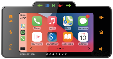 Soundstream Reserve CarPlay Radio - Passend Für Touring 1998-2013 und Trike 2009-2013 mit Batwing Verkleidung, Upgrades von OEM Einzel DIN Audio auf 7" LCD Display Harley Davidson Street Glide, Road Glide, Electra Glide