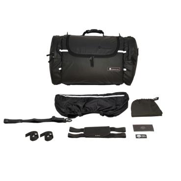 Rollbag Lenkrad oder Sitz Reisetasche LARGE (51L) Motorrad in Cordura, Reflektive Skull oder Leder Motorradtasche