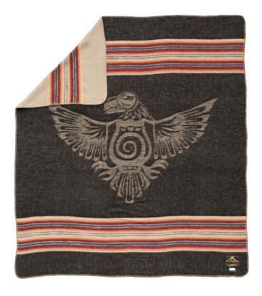 Pike Brothers 1969 Decke faded black / beige - Mexican Chicano Harley Davidson