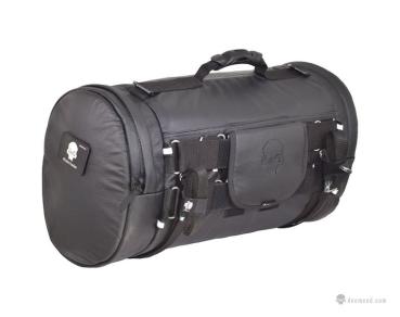 Rollbag Lenkrad oder Sitz Reisetasche MEDIUM (35L) Motorrad in Cordura, Reflektive Skull oder Leder Motorradtasche