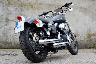 PENZL AUSPUFFANLAGE FÜR - Harley-Davidson - Dyna Wide Glide (FXDWG) - Motor Evolution/TC88/TC96/TC103 - Baujahr 1984 bis 2017 - mit manuelle oder elektronische Steuerung