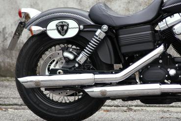 PENZL AUSPUFFANLAGE FÜR - Harley-Davidson - Dyna Wide Glide (FXDWG) - Motor Evolution/TC88/TC96/TC103 - Baujahr 1984 bis 2017 - mit manuelle oder elektronische Steuerung